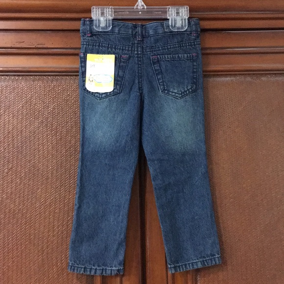 💗 BUTTERFLIES 💗 EMBROIDERY LUXURY SUPER CUTE KIDS JEANS . - Picture 3 of 4